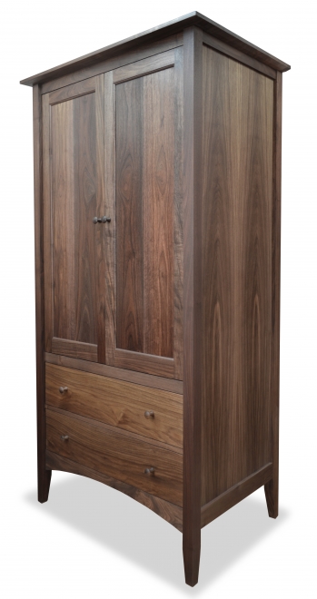 Armoire 2 Drawer Canterbury Walnut 2
