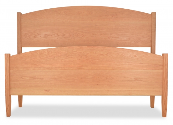 Bed Double Arch Boxspring Shaker Cherry