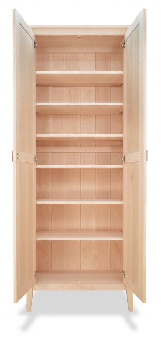 Bookcase 4 Horizon Maple doors open