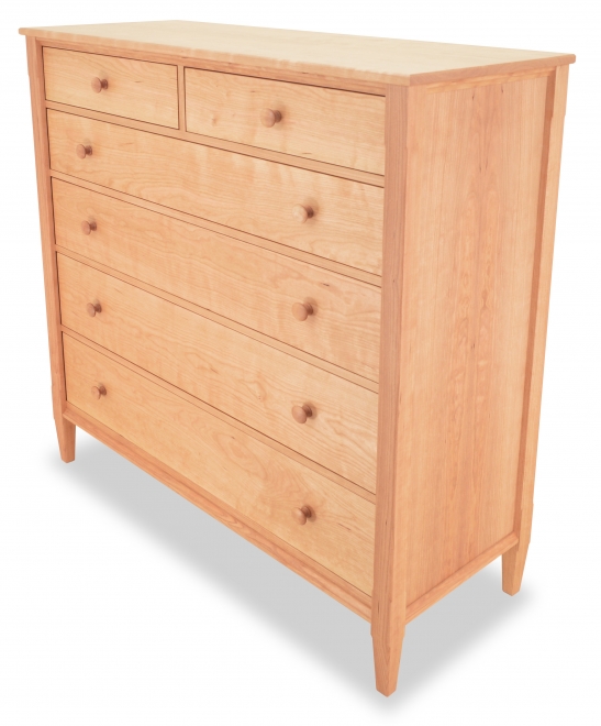 Chest Shaker 6 Drawer Cherry detail