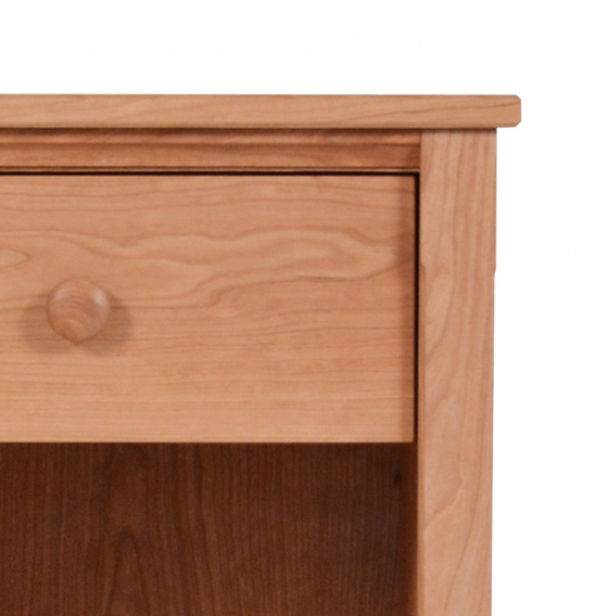 1 Drawer Nightstand Shaker Cherry Detail 1