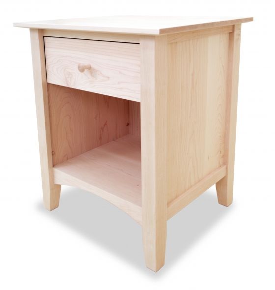 Nightstand Canterbury 1 Drawer Maple angle