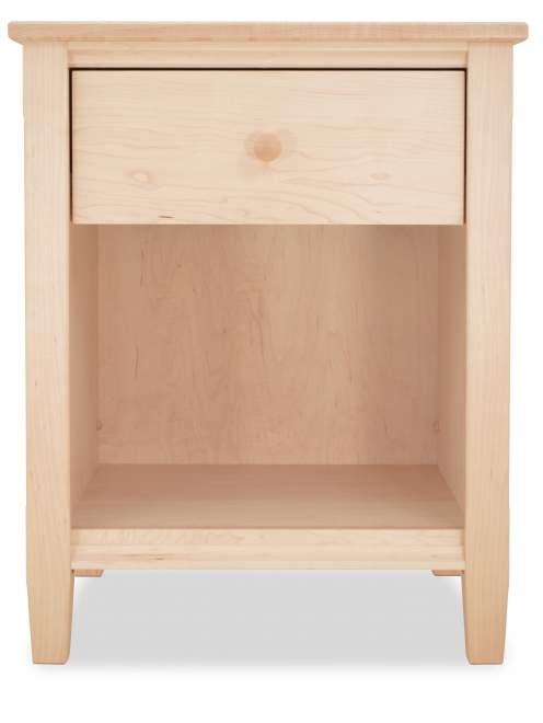 Nightstand Shaker One Drawer Maple