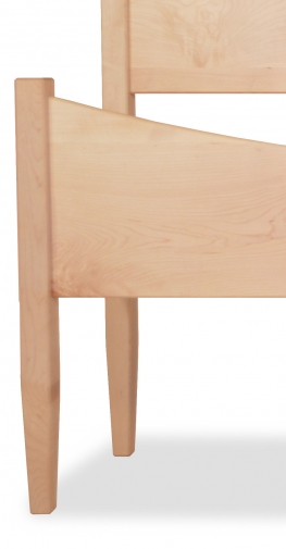 Shakermoon Bed Queen-Maple Detail 1