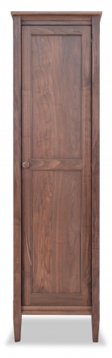 Bookcase with Mirrored Door Shaker Walnut