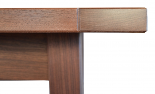 Table Harvest Style With Bread Board End Shaker Walnut 