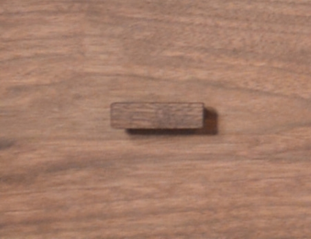 Nightstand Horizon 1 Drawer Walnut Detail 2