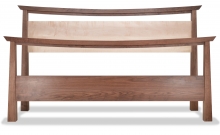 Pagoda Bed Walnut with maple headboard Bed Pagoda Walnut with maple headboard