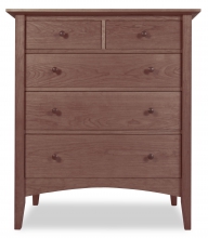 5 Drawer Chest Canterbury Walnut 5 Drawer Chest Canterbury Walnut