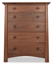Chest 5 Drawer Harvestmoon Walnut Chest 5 Drawer Harvestmoon Walnut