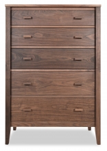 Chest 5 Drawer Horizon Walnut