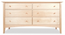 6 Drawer Dresser Canterbury Maple Dresser 6 Drawer Canterbury Maple