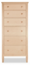 Shaker 6 Drawer Lingerie Maple Lingerie Chest 6 Drawer Shaker Maple