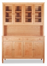 Shaker China Cabinet 1 and Buffet 1 Cherry China Cabinet 1 and Buffet 1 Shaker-Cherry