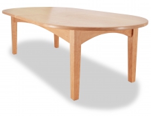 Oval Coffee Table Canterbury Cherry angle