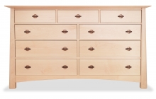 Dresser 9 Drawer Harvestmoon Maple Dresser 9 Drawer Harvestmoon Maple