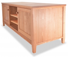Shaker TV Console 2 Cherry angle wood doors TV Console 2 Cherry Shaker angle wood doors