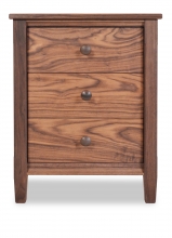 Shaker 3 Drawer Nightstand Walnut Nightstand 3 Drawer Shaker Walnut