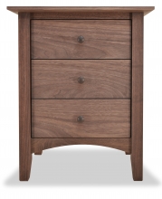 Canterbury 3 Drawer Nightstand Walnut Nightstand 3 Drawer Canterbury Walnut