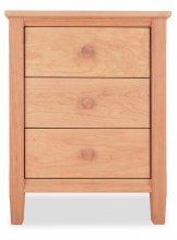 Shaker 3 Drawer Nightstand Cherry Nightstand 3 Drawer Shaker Cherry