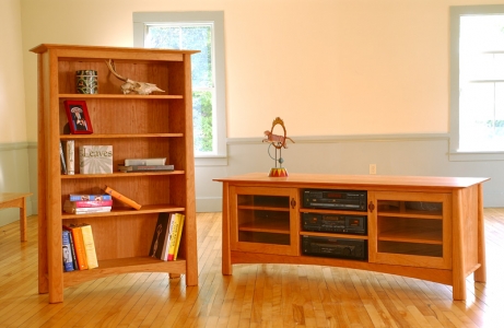 TV console and bookcase