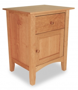 Canterbury Nightstand 1 Drawer 1 Door-Cherry Canterbury Nightstand 1 Drawer 1 Door-Cherry
