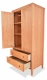 Armoire 2 Drawer Shaker Cherry