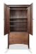 Armoire 2 Drawer Canterbury Walnut open