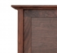 Panel Bed Canterbury Walnut straight footboard detail 1