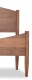 Bed Arched Shaker King Walnut detail