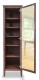 Bookcase with Mirror Shaker Walnut open