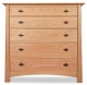 Chest 5 Drawer 46" wide Harvestmoon Cherry