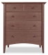 5 Drawer Chest Canterbury Walnut