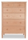 Chest 6 Drawer Shaker Cherry