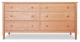 Dresser 6 Drawer Shaker Cherry