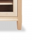 TV Console 1 with Glass Doors Shaker Maple detail 3