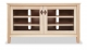 TV Console 1 with Glass Doors Shaker Maple