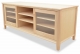 TV Console 2 Shaker Maple angle