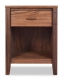 Nightstand 1 Drawer Horizon Walnut