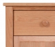 Nightstand 1 Drawer Shaker Cherry with Door detail 1