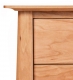 Nightstand 3 Drawer Harvestmoon Cherry Detail 1