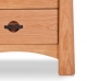 Nightstand 3 Drawer Harvestmoon Cherry Detail 2