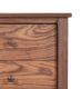 Nightstand 3 Drawer Shaker Walnut Detail 1