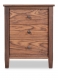 Nightstand 3 Drawer Shaker Walnut