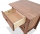 Nightstand  Harvestmoon Walnut drawer open 2